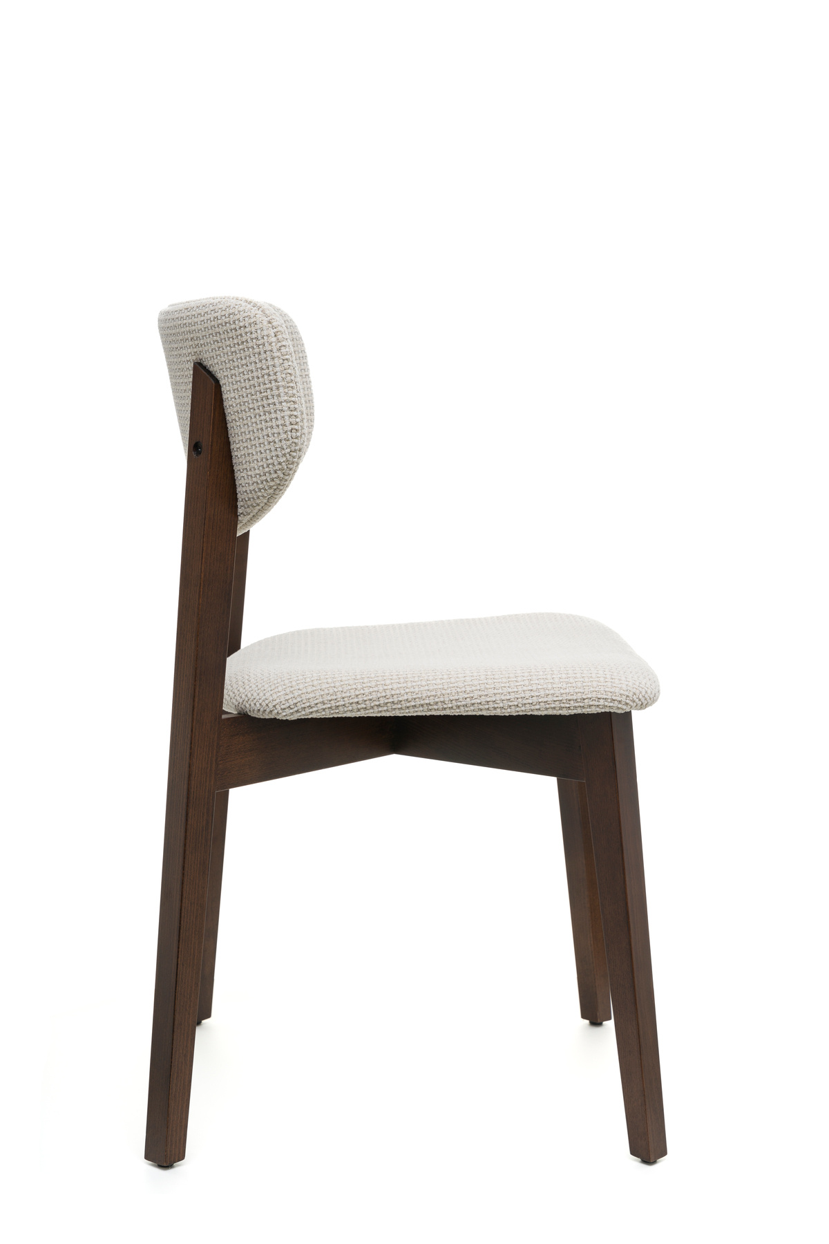 Leto Ceviz Ahşap 2'li Silinebilir Kumaşlı Sandalye – Modern & Ergonomik Tasarım, Yumuşak Dokulu - Görsel 3
