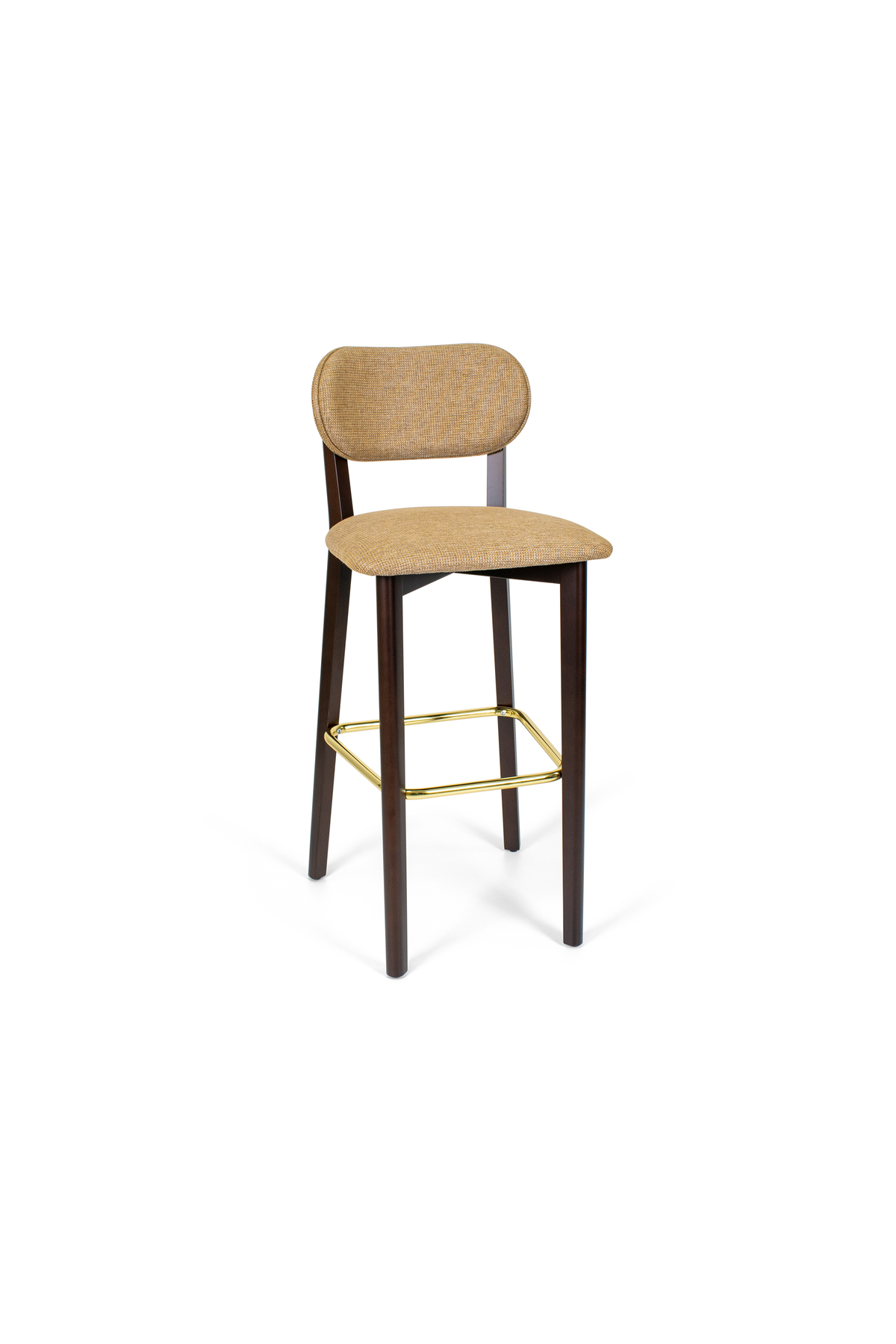 2'li Set Milan Koyu Ceviz Ahşap Bar Sandalyesi Ada Mutfak Sandalyesi Demonte Kolay Kurulum - Görsel 4